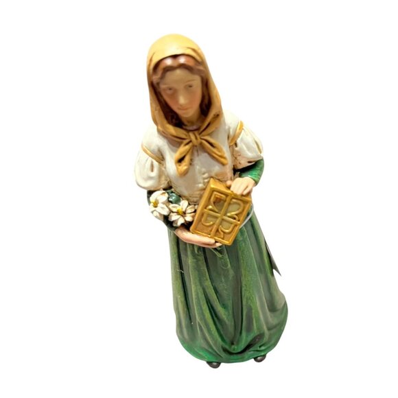 Joseph's Studio Roman Inc. St. Dymphna Figurine Statue 5.5" Tall Gift Prayerful - Picture 8 of 13